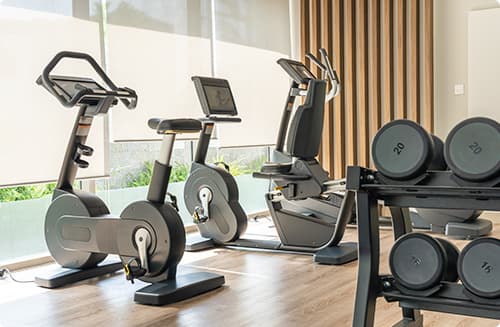 充実したマシンで、ジムのような環境