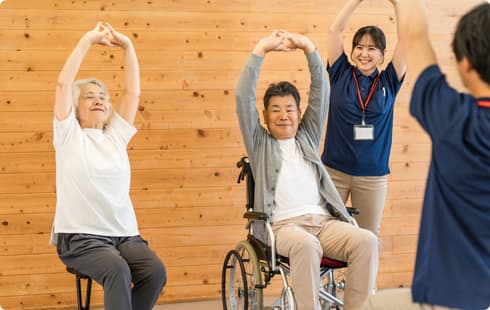 グループでの体操